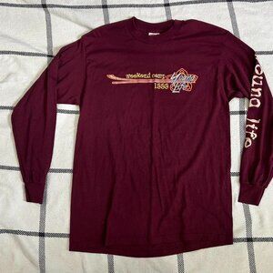 American Vintage Men's Burgundy T-shirt